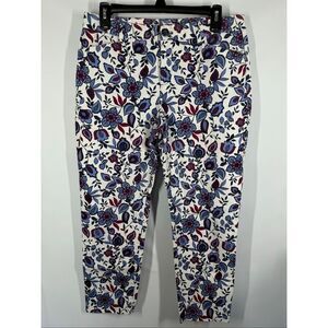 Khakis by Gap slim city floral capri size 6/28